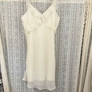 Women’s Cream Polka Dot Slip Dress